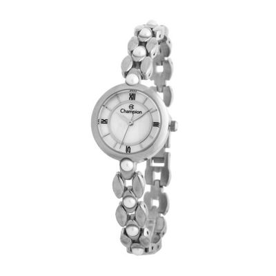 Relógio Champion Feminino Ref: Cf25787q Bracelete Prateado