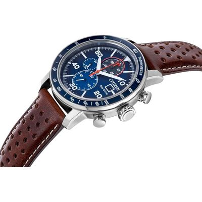 Relógio Citizen Masculino Ref: Ca0648-09l Solar Prateado Cronógrafo Eco-Drive