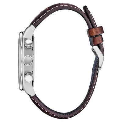 Relógio Citizen Masculino Ref: Ca0648-09l Solar Prateado Cronógrafo Eco-Drive