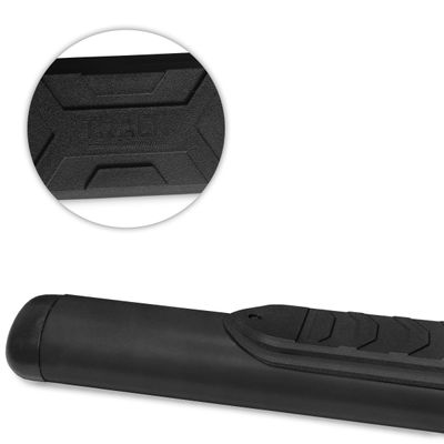 Estribo Lateral Oval Hilux CD 2005 a 2015 Oblongo Preto