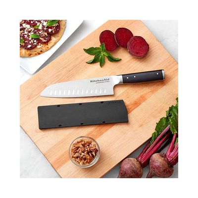 Faca Santoku com Bainha 7pol - KitchenAid Preto