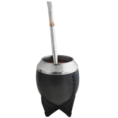 Bomba Chimarrão Tererê Aço Inox 23cm com Rosca