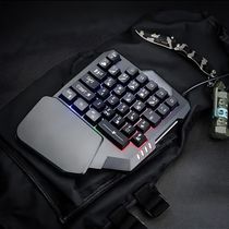 Teclado Gamer Rgb Uma Mão Semi Mecânico Jogos USB