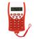 Mini Calculadora de Bolso Cordão 8 Dígitos Laranja