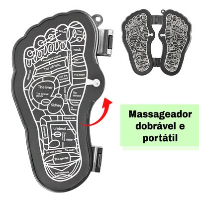 Massageador Para Pés Elétrico EMS Estimulação Muscular