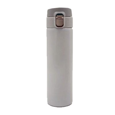 Garrafa Térmica 500ml Inquebrável Aço Inox VacuumCup – Conserva Quente ou Frio por 24h Cor:Branco