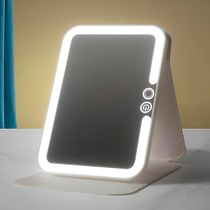 Espelho LED Portátil com Capa Recarregável