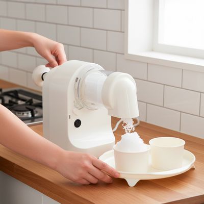 Máquina Elétrica Raspadinha Triturador Gelo Sorvete Bebida