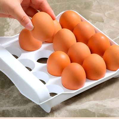 Caixa Organizadora Gaveteiro Duplo para Ovos Cozinha - Mantenha seus ovos organizados, com Gaveta Deslizante