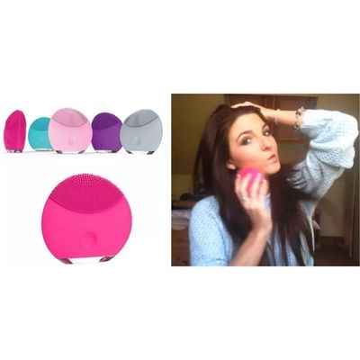 Limpeza Facial Profissional Massageador Luxo Beleza - Limpeza Profunda com Tecnologia T-Sonic | Cor:Rosa