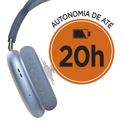 Headphone Bluetooth ELG EPB-MAX5BE com Microfone Azul