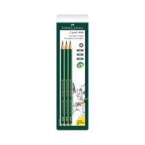 Lápis Grafite Faber-Castell Nº2B/6B/8B com 3 Unidades