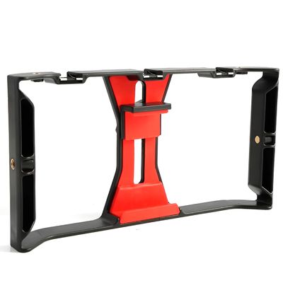 Estabilizador de Celular Universal 4” a 7” com Suporte para Luz e Microfone –  Antiderrapante para Vídeos | Profissional