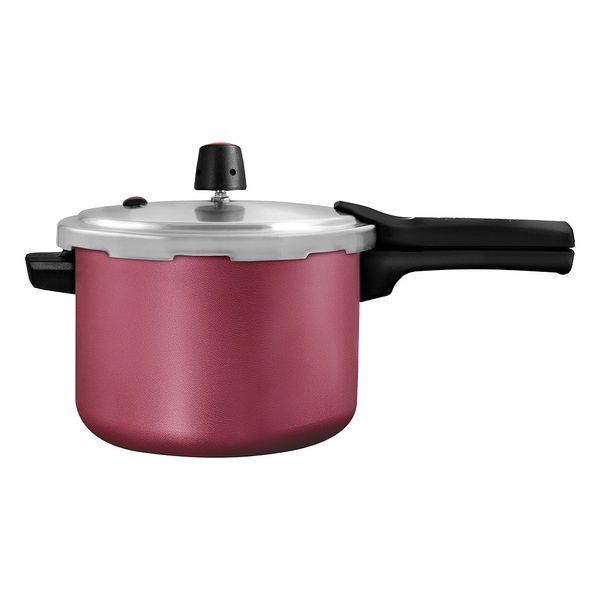 Panela de Pressão Panelux Magnific Antiaderente Fechamento Externo Cereja 4,5L Panela de Pressão Panelux Magnific Antiaderente Fechamento Externo Cereja 4,5L