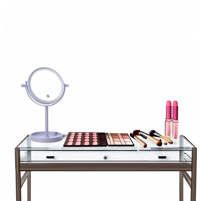 Espelho de Mesa LED Maquiagem Giratório