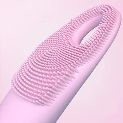 Escova Limpeza Facial Massageador Anti-acne Esfoliante Beleza Cor:Rosa