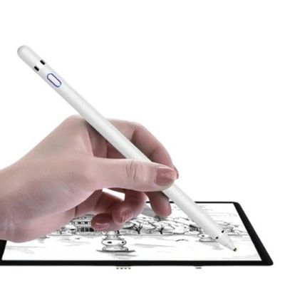 Caneta Touch Ponta Fina Stylus (Branco)