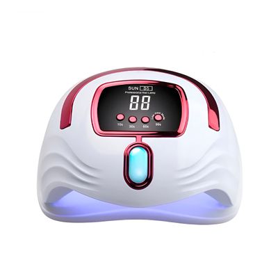 Cabine Seca Esmalte Maquina Unha Gel Alongamento Sun S5 Cor:Rosa