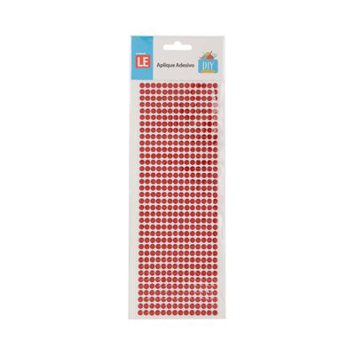 Adesivo Strass Le 6mm com 504 Unidades - Item Sortido