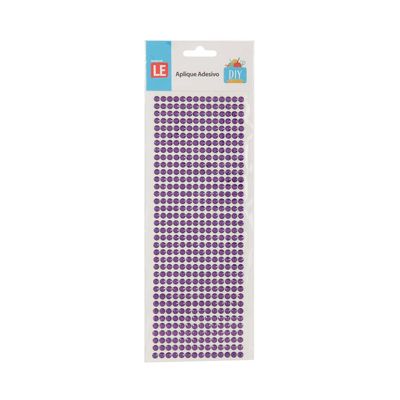 Adesivo Strass Le 6mm com 504 Unidades - Item Sortido
