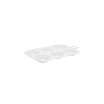 Godê Plástico Ovo 14,8cm com 6 Cavidades Branco