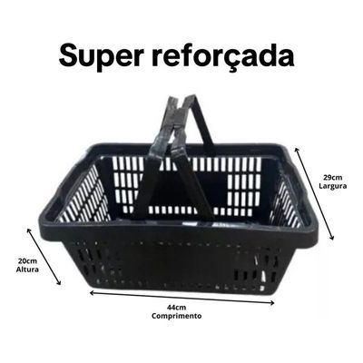 Caixa Plástica Vazada Retangular - Preto