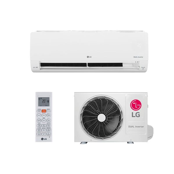 Ar Condicionado Split Hi Wall - Inverter R-32 - LG - Dual Voice + IA - 12.000 BTUs - Frio - 220V Monofásico
