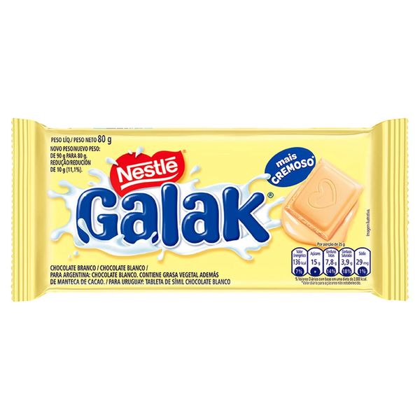 Chocolate Nestlé Galak 80g Chocolate Nestlé Galak 80g