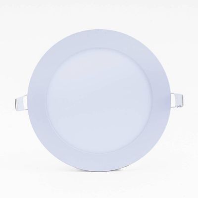 Plafon Led Slim 18w Redondo Embutir 3000k Branco Quente Bivolt - Unidade