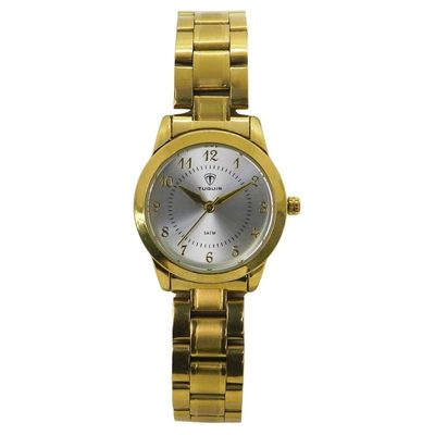 Relógio Tuguir Feminino Ref: Tg30388 Dourado Estojo Porta Jóias
