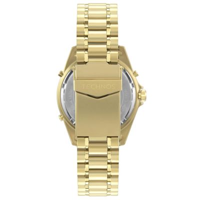 Relógio Technos Masculino Ref: Wt2050afn/1b Skydiver Anadigi Dourado