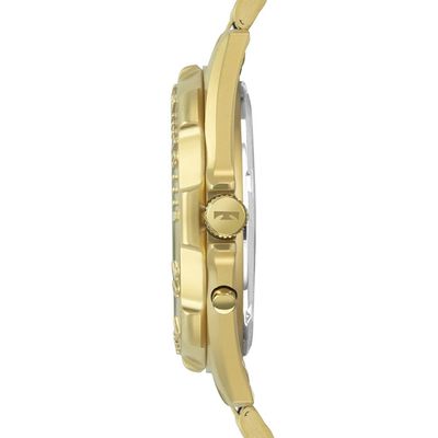 Relógio Technos Masculino Ref: Wt2050afn/1b Skydiver Anadigi Dourado