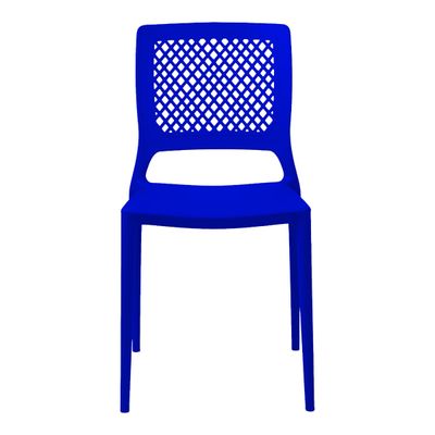 Cadeira Empilhável Vênus Azul Bic em Polipropileno Acrilys