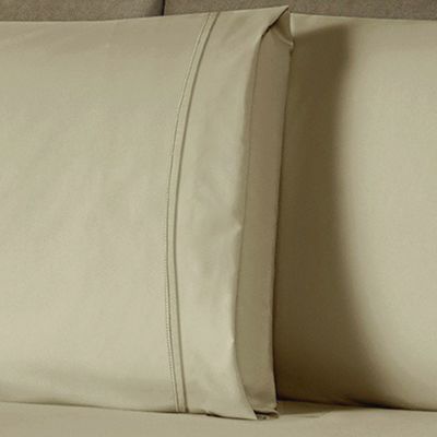 Jogo de Cama Lençol King Conforto Percal 300 Fios 3 Peças - Bege