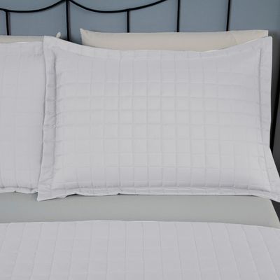 Kit Cobre Leito Matelado Copacabana 3 Peças Queen 100% Poliéster Percal 300 Fios - Branco