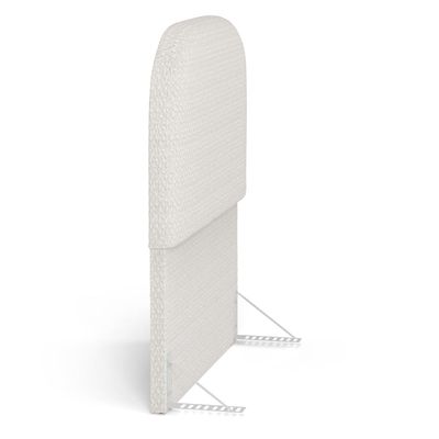 Cabeceira Cama Box 100cm Orgânica Lanna W01 Bouclê Cru - Lyam Decor