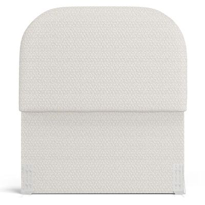 Cabeceira Cama Box 100cm Orgânica Lanna W01 Bouclê Cru - Lyam Decor