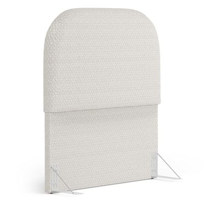 Cabeceira Cama Box 100cm Orgânica Lanna W01 Bouclê Cru - Lyam Decor