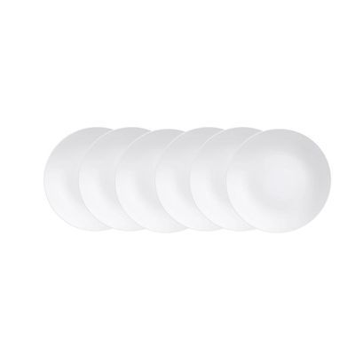 Kit Prato Raso Tramontina Leonora em Porcelana 25 cm 06 Peças