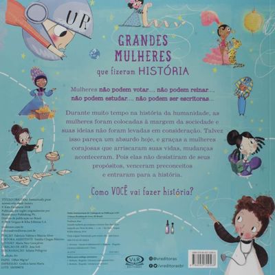 Livro Grandes Mulheres Que Fizeram História - Kate Pankhurst - VR Editora
