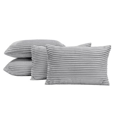 Capas de Almofadas Velvet Bariloche 60x30cm 04 Peças - Cinza