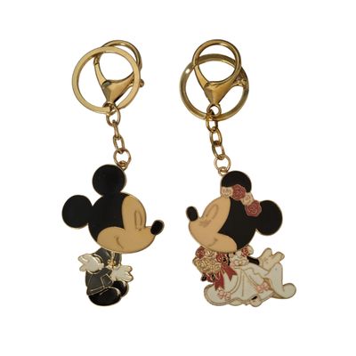 Chaveiro de Metal Mickey e Minnie Casamento - Taimes
