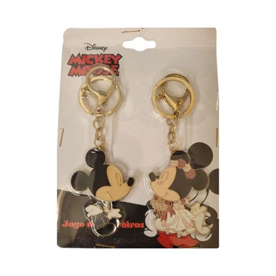 Chaveiro de Metal Mickey e Minnie Casamento - Taimes
