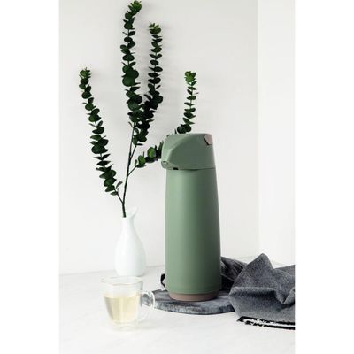 Garrafa Térmica Tramontina Exata em Plástico Verde com Ampola de Vidro 1,8 L