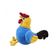 Galo de Pelúcia Em Pé Azul 34cm