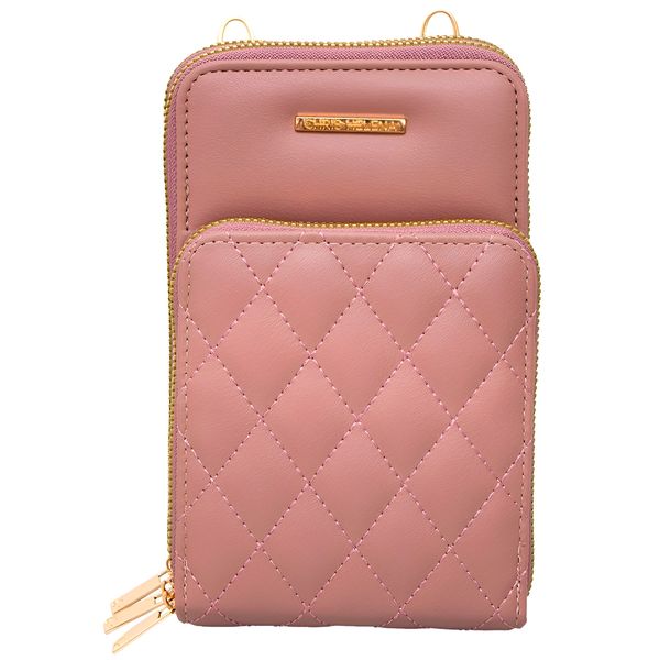 Bolsa Carteira Feminina Alça Matelassê (Nude)
