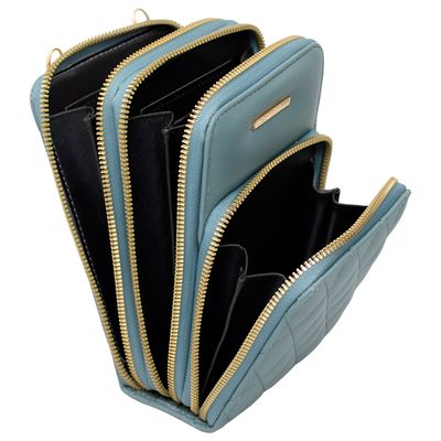 Bolsa Carteira Feminina Alça Matelassê (Nude)