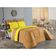 Edredom King Nobre 1 Peça Dupla Face 2,50m X 2,90m Malha 100% Algodão - Cobre / Amarelo