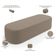 Kit 02 Puffs Decorativos Orgânicos Para Living Quarto 160cm Doha W01 Bouclê Bege - Lyam Decor
