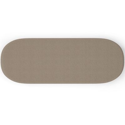 Kit 02 Puffs Decorativos Orgânicos Para Living Quarto 160cm Doha W01 Bouclê Bege - Lyam Decor